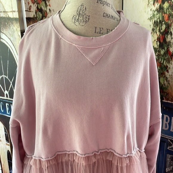 Free People In Your Wildest Dreams Pullover, Pink, Size Small - Picture 3 of 16